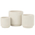 Bloempotten Misty Klei Wit Set van 3 - Pot - J-Line - livinglovely.nl