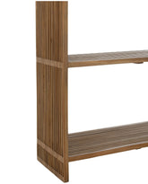 Boekenkast 4 Schappen Gerecycleerd Teak Naturel - Boekenkast - J-Line - livinglovely.nl