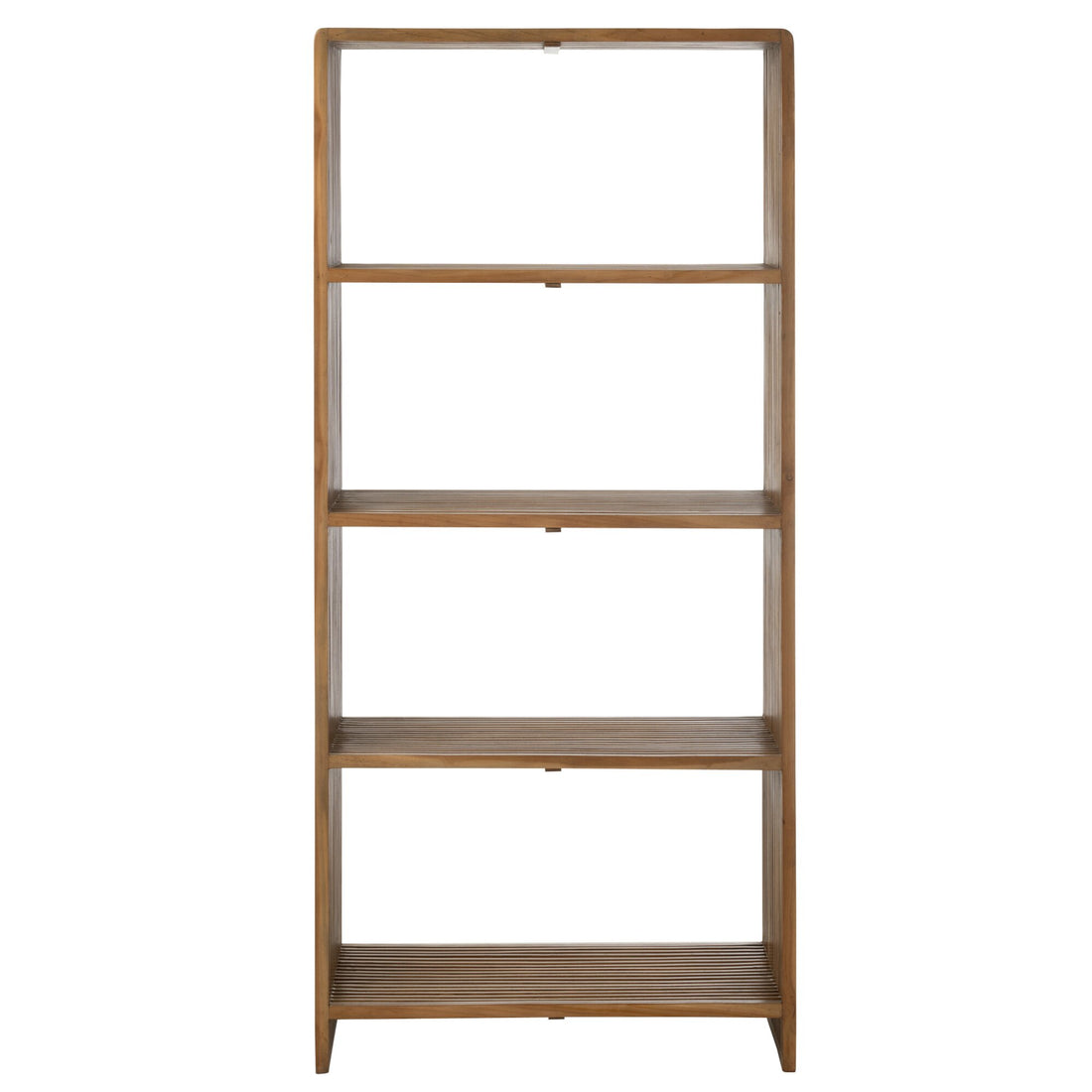 Bücherregal 4 Ablagen Recyceltes Teak Natur J-Line