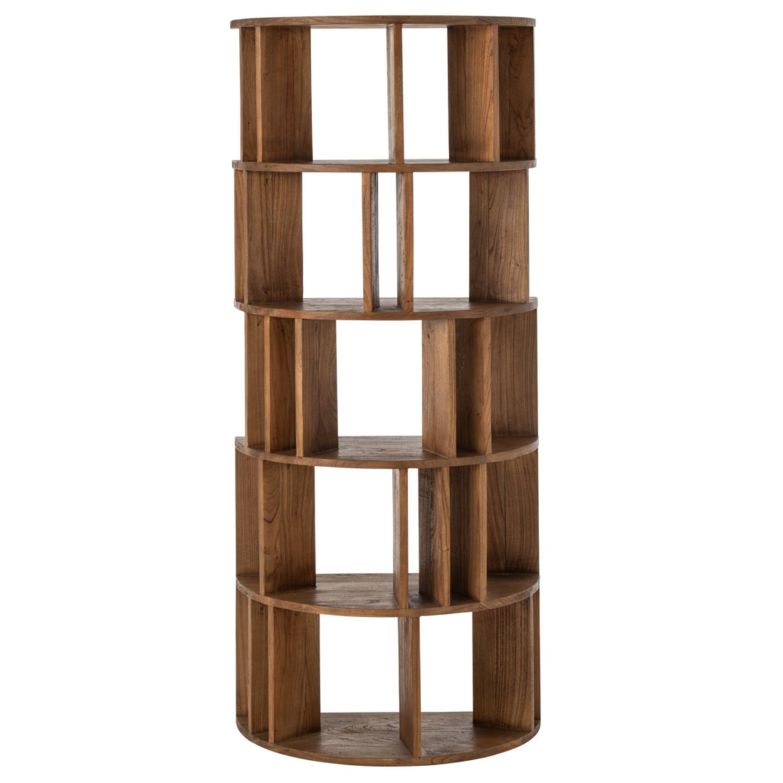 Bücherregal Halbkreis Mindi Holz Natur J-Line
