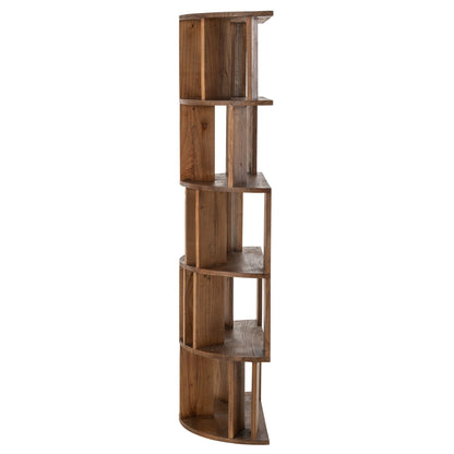 Boekenkast Halve Cirkel Mindi Hout Naturel J-Line