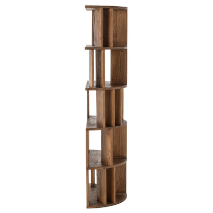 Boekenkast Halve Cirkel Mindi Hout Naturel J-Line