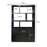 Boekenkast Jaxx Kala 145cm van massief mangohout