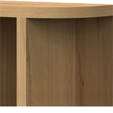 Detail van het eikenhout fineer van de boekenkast Novero naturel