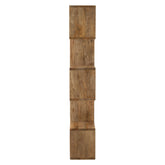 Boekenkast Verticaal Latten Mango Hout Naturel - Boekenkast - J-Line - livinglovely.nl