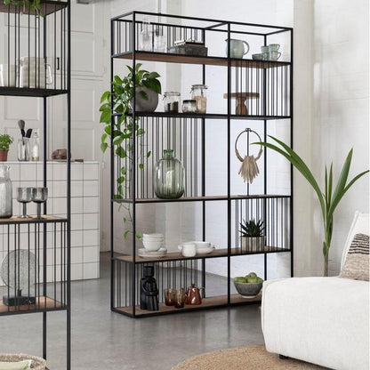 Detailfoto van Boekenrek Barra Small van DTP Home met de structuur van het materiaal