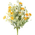 Bouquet Mix Flowers Artificial Yellow - Kunstbloem - J-Line - livinglovely.nl