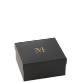 Box Van 4 Geurkaarsen M-Chic Glas Goud/Zwart-20u - Geurkaars - J-Line - livinglovely.nl