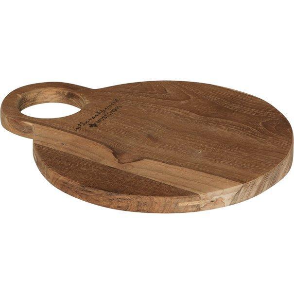 Broodplank Flavours Small van MUST Living, detail van het naturel teakhout met zichtbare jaarringen