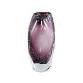Bryce Purple Thick Angular Glass Vase Regular 13.5x12.5x27cm PTMD - Vaas - PTMD - livinglovely.nl