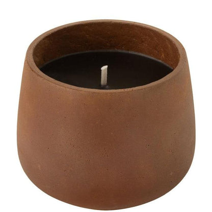 Buitenkaars Cement Bruin Large - 48u - Buitenkaars - J-Line - livinglovely.nl