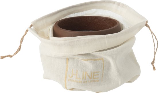 Buitenkaars Cement Bruin Medium - 31u - Buitenkaars - J-Line - livinglovely.nl