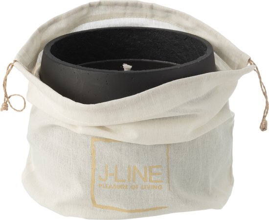 Buitenkaars Cement Zwart Medium - 31u - Buitenkaars - J-Line - livinglovely.nl