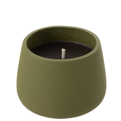 Buitenkaars Cyra Cement Groen Medium 31uur - Buitenkaars - J-Line - livinglovely.nl