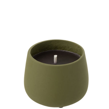 Buitenkaars Cyra Cement Groen Small 18uur - Buitenkaars - J-Line - livinglovely.nl