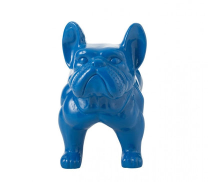 Bulldog Blauw L88cmxB38cmxH63 J-Line - Beeld - J-Line - livinglovely.nl