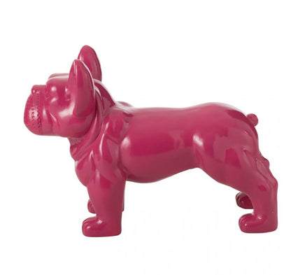 Bulldog Fuchsia L88cmxB38cmxH63 J-Line - Beeld - J-Line - livinglovely.nl