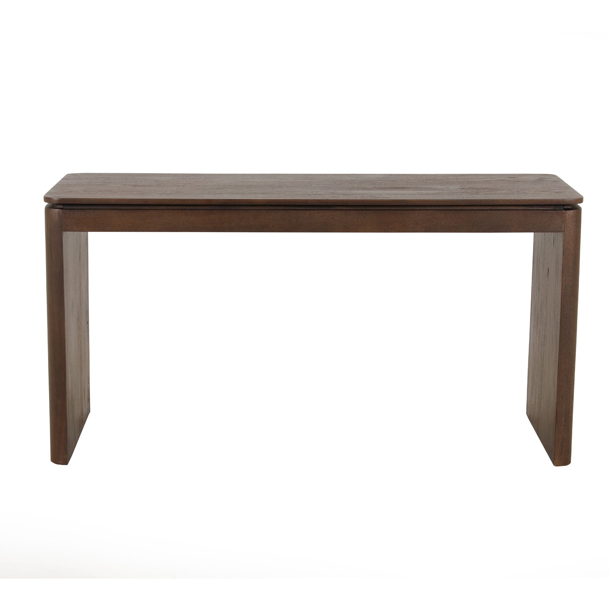 Bureau Dallas van Starfurn, werkplek van bruin mangohout van 130 cm breed