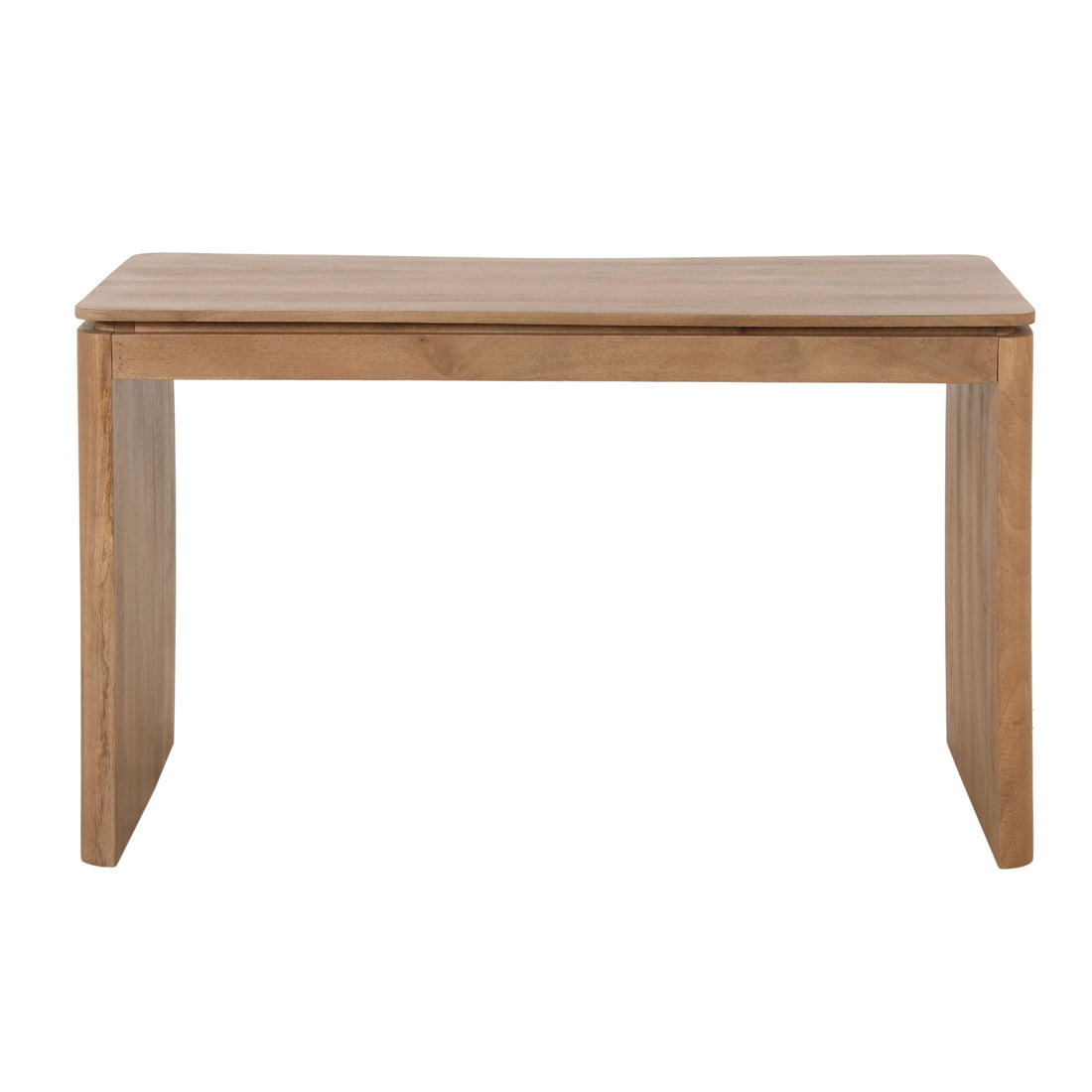 Bureau Dallas Mangohout Naturel 130cm van Starfurn met ruim werkblad