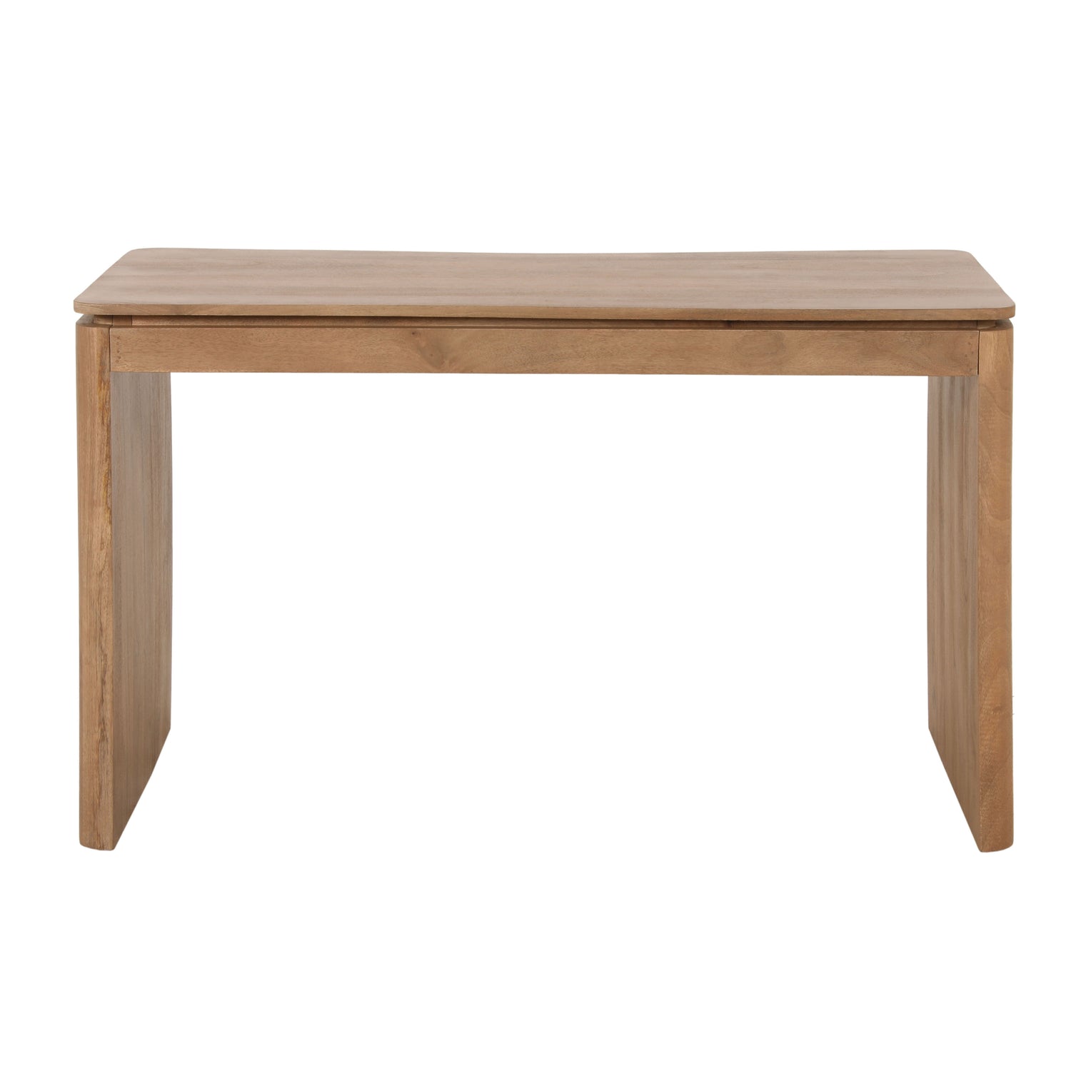 Bureau Dallas van Starfurn in naturel mangohout, 130 bij 60 cm
