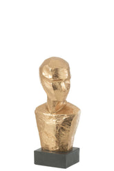 Bust Beeld Goud J-Line - Beeld - J-Line - livinglovely.nl