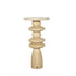 Callain Natural Mango Wood Side Table Marble Rnd L - - PTMD - livinglovely.nl
