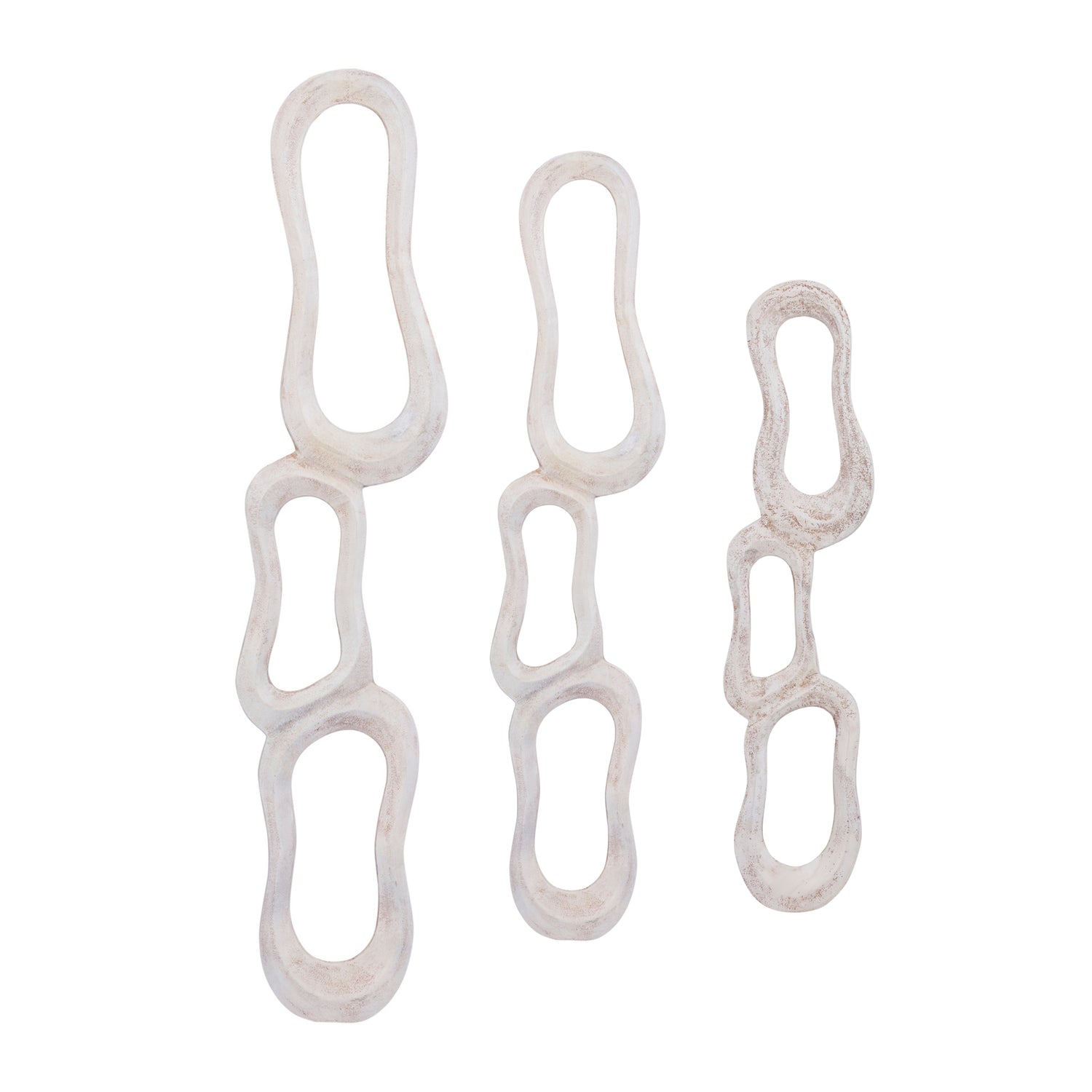 Wanddeco Camare Abstract Design Gegoten Aluminium Beige Small PTMD