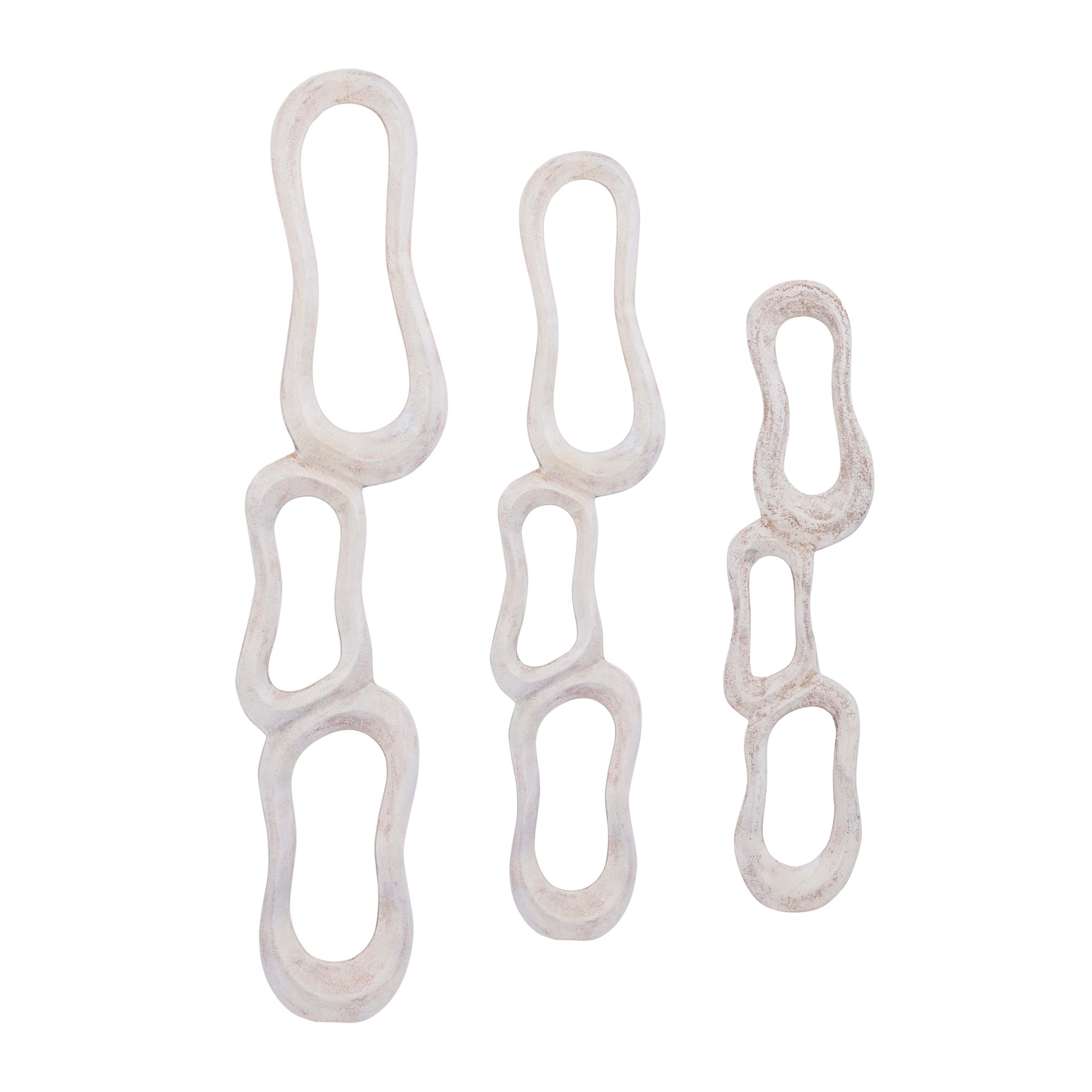 Wanddeco Camare Abstract Design Gegoten Aluminium Beige Small PTMD