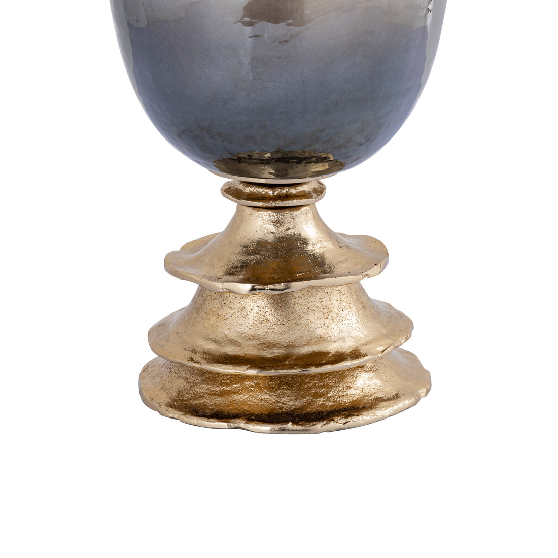 Cevar Champagne Luster Glass Stormlight L PTMD - Kandelaar - PTMD - livinglovely.nl