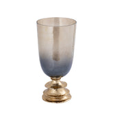 Cevar Champagne Luster Glass Stormlight L PTMD - Kandelaar - PTMD - livinglovely.nl