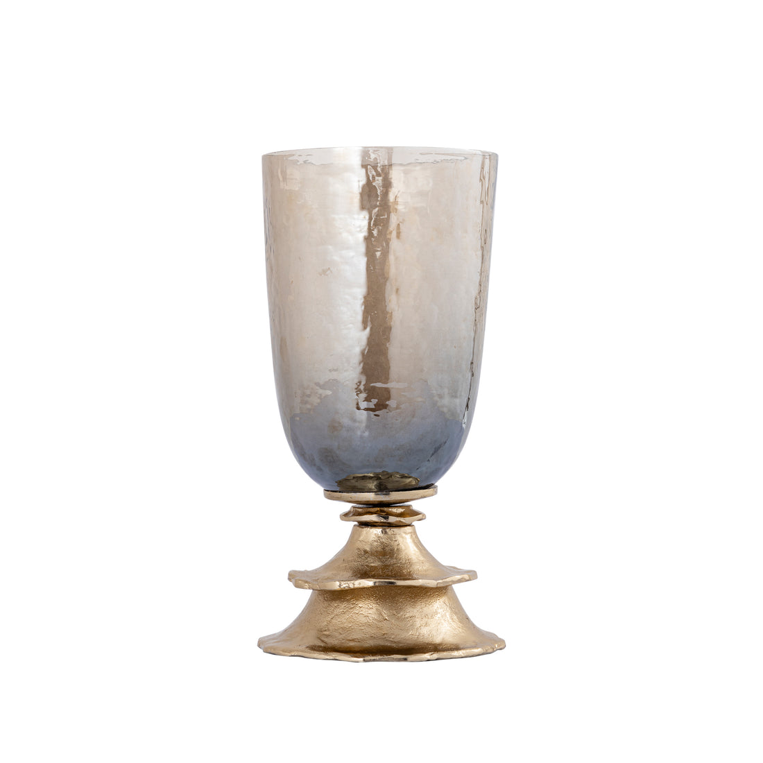 Cevar Champagne Luster Glass Stormlight S PTMD - Kandelaar - PTMD - livinglovely.nl