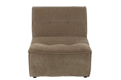 Chair Grid Poplar Wood/Foam Dark Taupe - - J-Line - livinglovely.nl