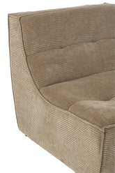 Chair Grid Poplar Wood/Foam Dark Taupe - - J-Line - livinglovely.nl