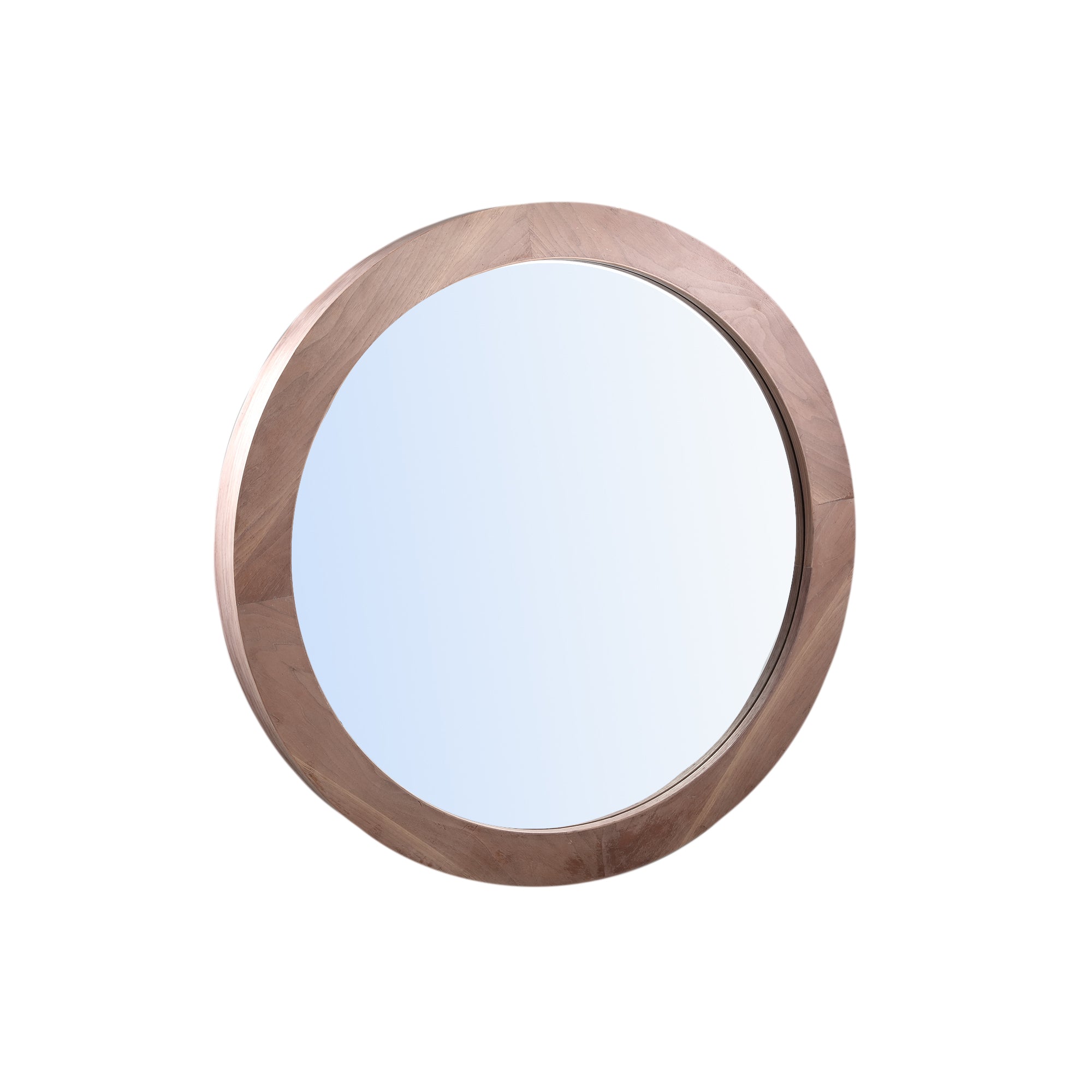 Channel Natural Firwood Veneer Mirror Thick L 100x11x100cm PTMD - Spiegel - PTMD - livinglovely.nl