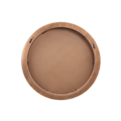 Channel Natural Firwood Veneer Mirror Thick L 100x11x100cm PTMD - Spiegel - PTMD - livinglovely.nl