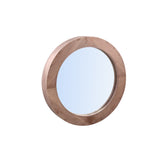 Channel Natural Firwood Veneer Mirror Thick S 60x8,5x60cm PTMD - Spiegel - PTMD - livinglovely.nl
