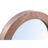 Channel Natural Firwood Veneer Mirror Thick S 60x8,5x60cm PTMD - Spiegel - PTMD - livinglovely.nl