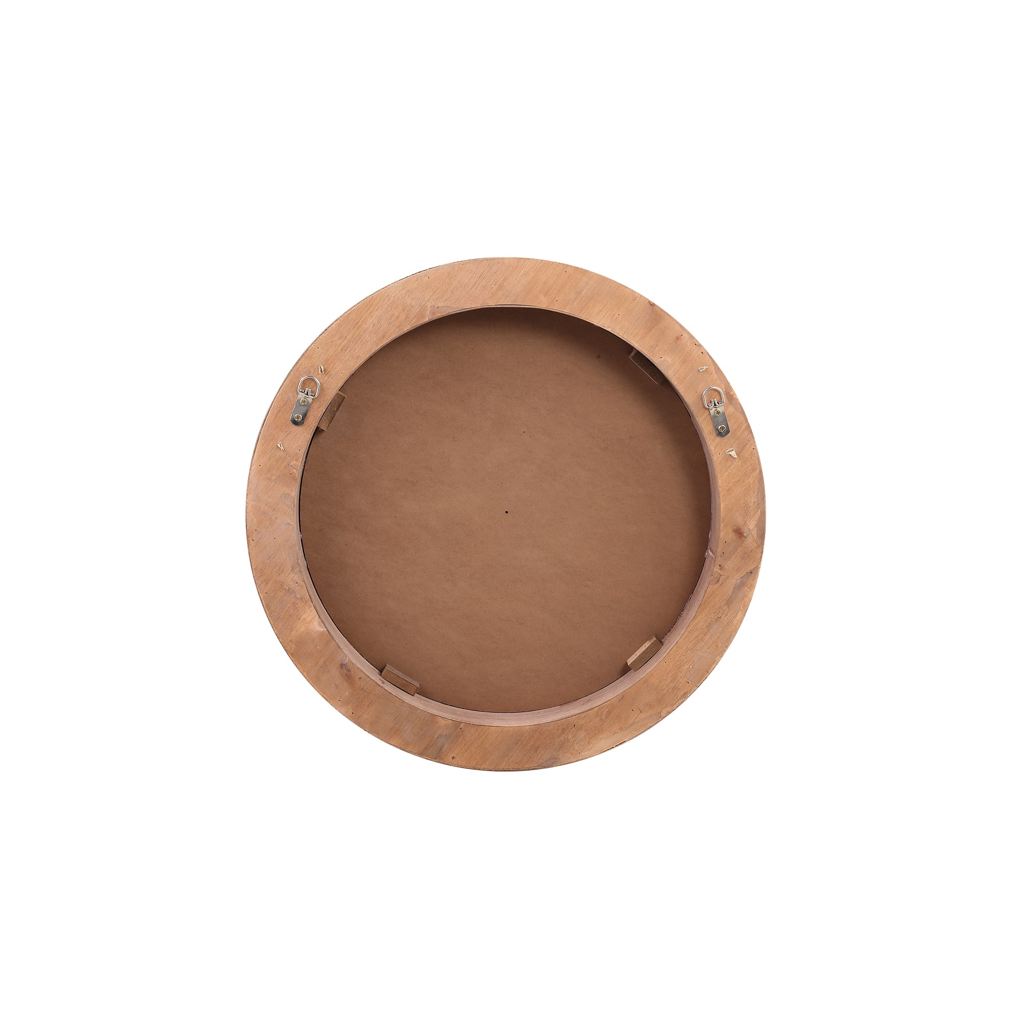 Channel Natural Firwood Veneer Mirror Thick S 60x8,5x60cm PTMD - Spiegel - PTMD - livinglovely.nl