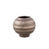 Cherith Bronze Round Ceramic Pot Ribbed S Dia23,5cmxH21cm - Pot - PTMD - livinglovely.nl