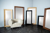 Chevar Black Oak Wood Mirror Rectangle S 70x130x160cm PTMD - Spiegel - PTMD - livinglovely.nl
