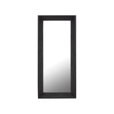 Chevar Black Oak Wood Mirror Rectangle S 70x130x160cm PTMD - Spiegel - PTMD - livinglovely.nl
