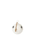 Christmas Bauble Mat Ball Iron White Medium - - J-Line - livinglovely.nl
