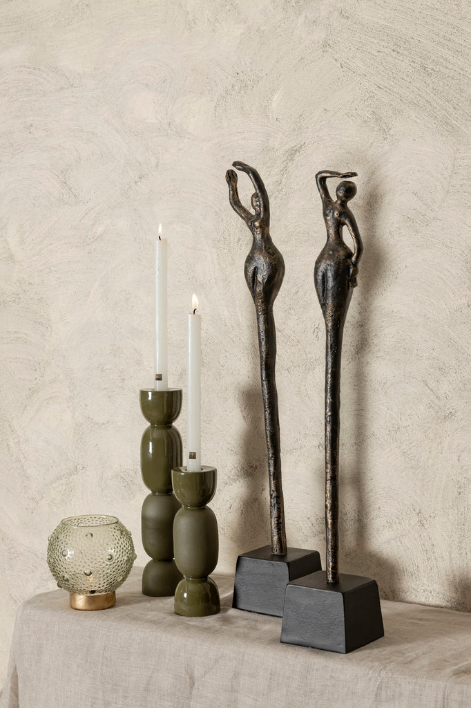 Ciwan Antique Brass alu casted women statue A PTMD - Beeld - PTMD - livinglovely.nl