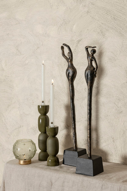 Ciwan Antique Brass alu casted women statue A PTMD - Beeld - PTMD - livinglovely.nl