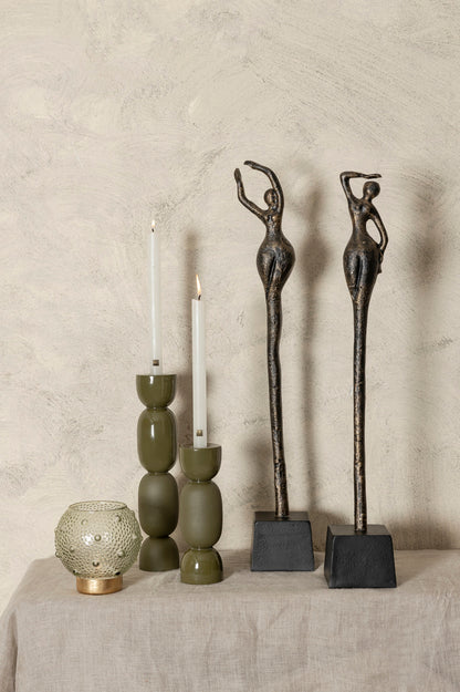 Ciwan Antique Brass alu casted women statue A PTMD - Beeld - PTMD - livinglovely.nl