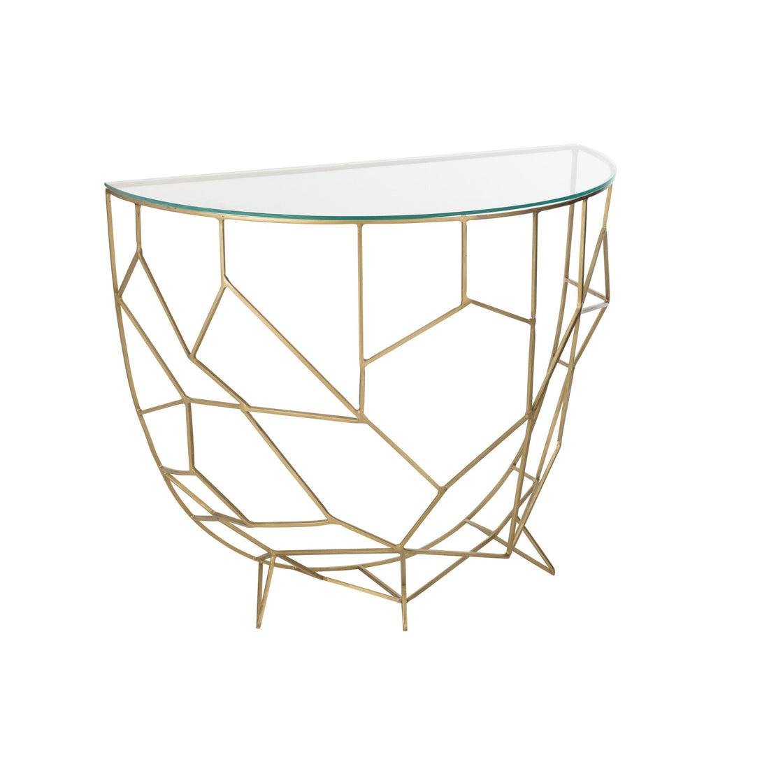 Konsolentisch Moza Metall/Glas Gold J-Line