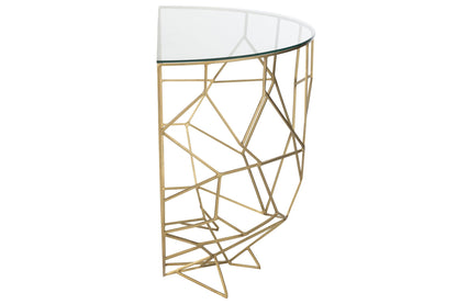 Console Moza Metaal/Glas Goud J-Line