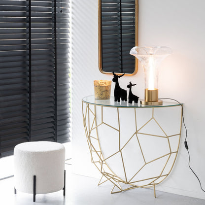 Console Moza Metaal/Glas Goud J-Line