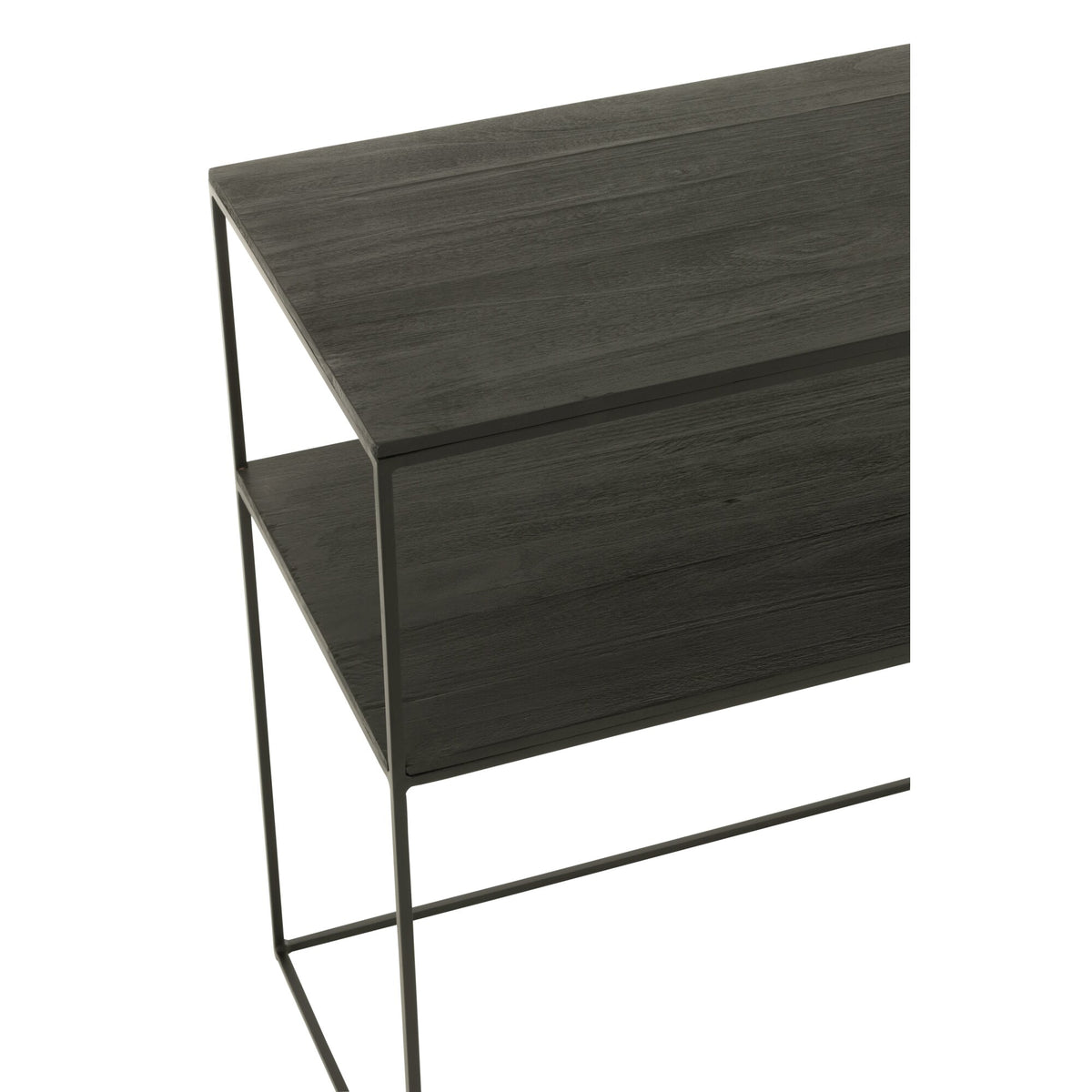 Console Rechthoek Gerecycled Hout/Metaal Zwart J-Line