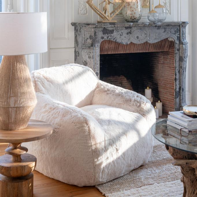 Cutie 1-zits Sofa Cream Small J-Line - Fauteuil - J-Line - livinglovely.nl